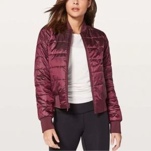 Reversible Lululemon non-stop bomber jacket. Like new! Water resistant.